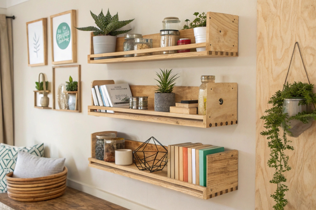 Настенные полки-«карманы» для организации мелочей